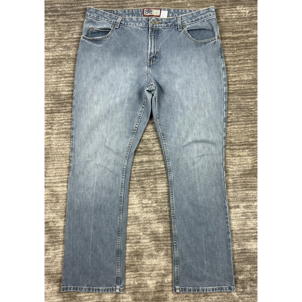Old Navy Blue Jeans Womens 16 Light Blue Straight Leg Mid Rise 100% Cotton Y2K
